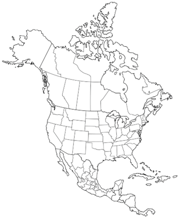 A black and white outline map of North America showing the countries of Canada, the United States, and Mexico, along with smaller countries in Central America and islands of the Caribbean. The map includes visible internal borders dividing U.S. states, Canadian provinces, and Mexican states, but contains no labels, colors, or geographical features such as rivers or mountains.